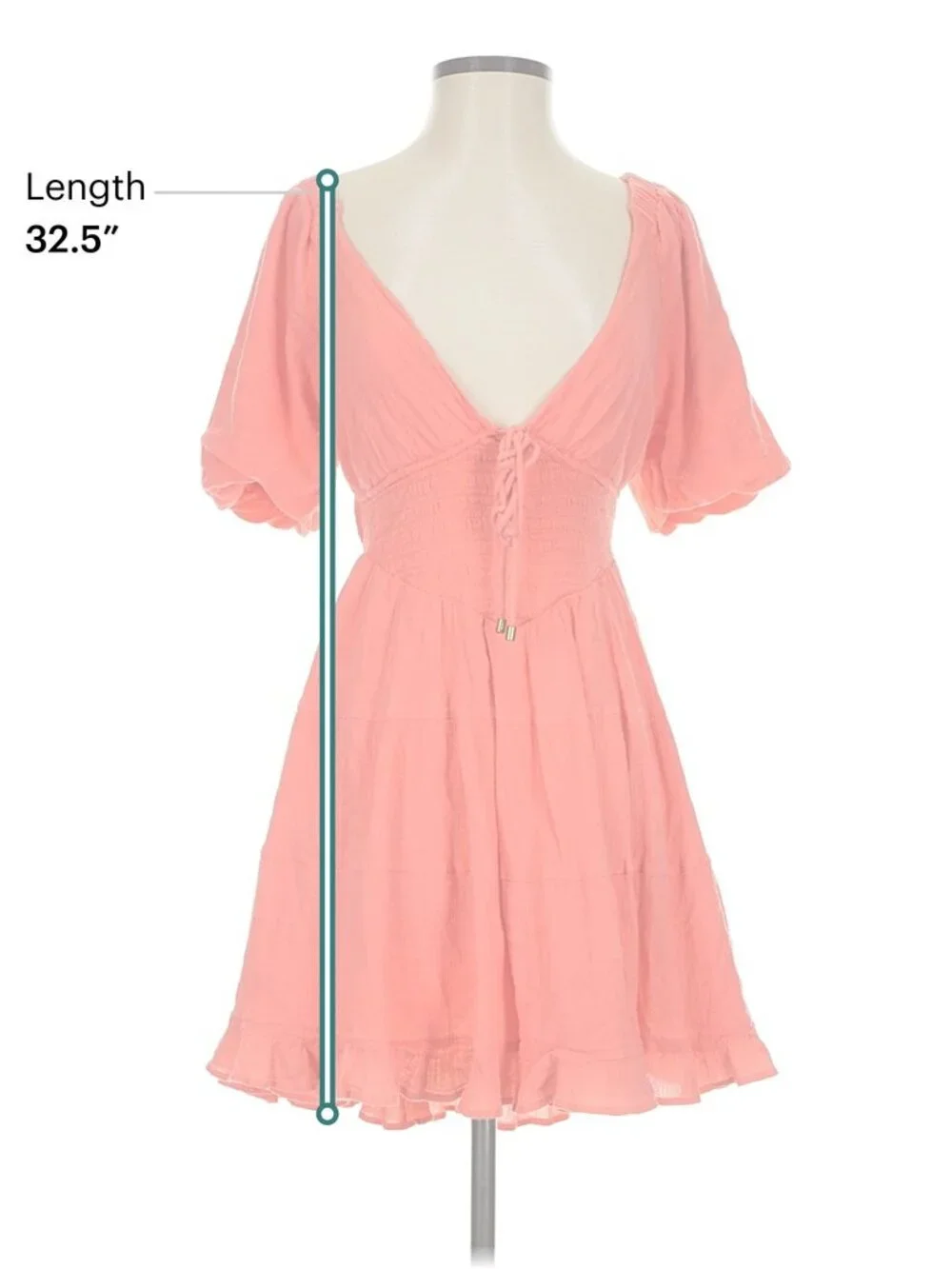 Free People Perfect Day Mini Dress Small Orange Cotton Gauze Milk Maid Babydoll